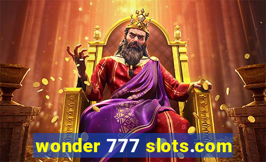 wonder 777 slots.com